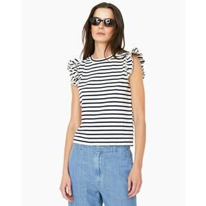 Kule The Kiki Tank Cream Navy Stripe XS